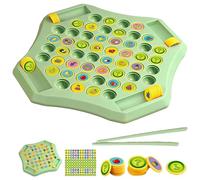 54PCS Fruit Flip Chess Memory Chess Game - Fruit & Animal Matching Board Game with Double-Sided Cartoon Patterns, Educational Memory Training Game for Kids & Adults, 2-4 Players Travel Party Game