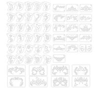 54PCS Reusable Face Paint Stencils for Body and Face Art, for Everyday Use