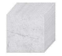 54PCS Self Adhesive Floor Planks, Peel and Stick Vinyl Flooring Square Tiles Cover 5.02m², Stone Effect/Marble Look Waterproof Floor Stickers for Kitchen, Living Room, Easy DIY