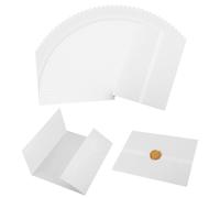 54pcs Vellum Jackets Printable 5x7 Inch Vellum Paper for Invitations Prefolded Translucent Wrap Jackets for Wedding Birthday Party Baby Shower Invitation Gift Holiday Card - White (54)
