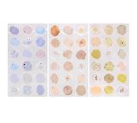 54Pcs Wax Seal Stickers，UHOMENY Envelope Seal Stickers Wedding Invitation Seal Stickers Translucent Embossed Adhesive Dots for Wax Seal for Wedding Birthday Valentine's Day Christmas Party Supply