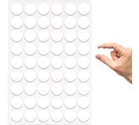 54PCS White Self-Adhesive Furniture Screw Hole Cover Stickers, 21mm