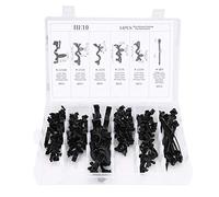 54PCS Wire Routing Clips Premium Automotive Plastic Assorted Car Wiring Harness Conduit Clip Kit Universal Fit For Vehicles Black 6 Sizes
