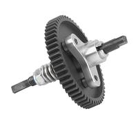 54T Spur Gear Complete Slipper Clutch Aluminum Steel Differential Slipper Clutch Assembly for Slash 1/10 RC Cars (Silver)
