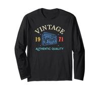 54th Birthday Born 1971 Women 54 Years Old Men 54 Birthday Long Sleeve T-Shirt