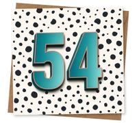 54th Birthday Card for Her, Funny Design