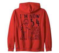 54th Birthday For Him/Men | I'm Now 54 Years Old | 54 BDay Zip Hoodie