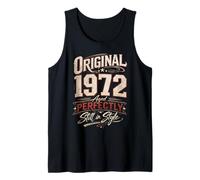54th Birthday Gift Man Woman Original Vintage 1972 54 Years Tank Top
