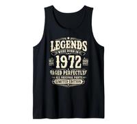 54th Birthday Gift Man Woman Original Vintage 1972 54 Years Tank Top