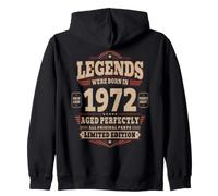 54th Birthday Gift Man Woman Original Vintage 1972 54 years Zip Hoodie