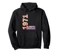 54th Birthday Gift women hued born 1971 turning 54 Year Old Pullover Hoodie