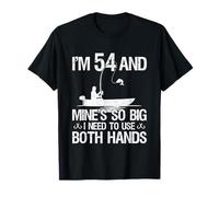54th Birthday Gifts for Men Fisherman 54 Years Old Fishing T-Shirt