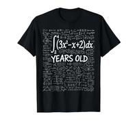 54th Birthday Integral Calculus Math Nerd Funny Value Graphic T-Shirt, Men, Black, L