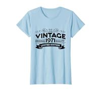 54th Birthday Man Woman 54 Years Decoration 1971 Funny T-Shirt