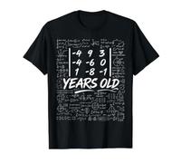 54th Birthday Matrix Determinant Math Nerd Funny Value Graphic T-Shirt, Men, Black, L
