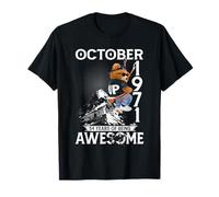 54th Birthday The Bear Legends October 1971 54 Years Old Men T-Shirt