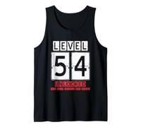 54th Wedding Anniversary Unlocked Level 54 Birthday Complete Tank Top