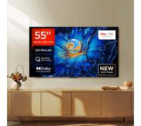 TCL C6KS 55" 4K Ultra HD QLED Smart Google TV - 55C6KS-UK, Silver