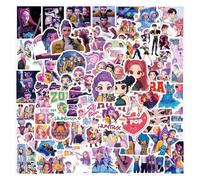 55/60/74/110Pcs Anime Stickers Demon Movie Theme Vinyl Waterproof Decals, Demon Hunters Inspired Character Stickers for Laptop Water Bottle Phone Case DIY Journal Gift for Girls Teens (D-110Pcs)