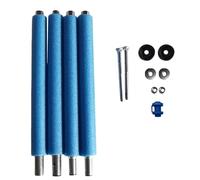 55 65 75 85 Cm Universal Trampoline Replacement Enclosure Poles Come with Clamps, Screws and, Plactic Caps, Fits 6 Straight Poles Trampoline Frame 60 X 60cm (Blue, M)
