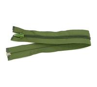 55 cm Zipper, Open Ended Separating Nylon Spiral Coil Zip, Size No #5 (Green)