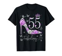 55 & Fabulous Women 55th Birthday 55 Years Old Ladies T-Shirt