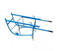 55 Gallon Drum Dolly, 600 lbs Capacity, Heavy-Duty Steel Drum Cart with Wheels, Ideal for Workshops and Factories, Tilt Base for Easy Handling