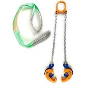 55 Gallon Drum Lifting Chain Hoist with 1 Ton Capacity - Webbing Sling Included for Extra Attachment Options Forklift, Crane, Jib Boom, Chain Lifter…