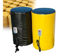 55 Gallon Metal Drum Heater, 2000W Heating Blanket with Fixed Thermostat, 0-120°C for Oil Barrels, Outdoor Use, Complete Package