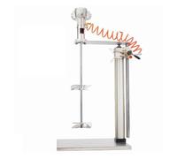 55 Gallon Pneumatic Agitator, 3/4HP Paint Mixer with Stand, Automatic Lift Paint Stirrer, Coatings Mixing Machine for Mixing Plaster Paint Mortar(Stainless Steel Blades)