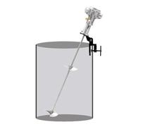 55 Gallon Pneumatic Agitator, 3/4HP Tank Barrel Clip Paint Stirrer, Coatings Mixing Machine for Viscous Liquid Ink Dye Chemicals