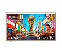 Hisense Canvas 55S7NQTUK 55 inch QLED 4K Ultra HD HDR Smart TV, Teak