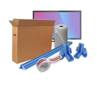 55 inch TV LCD Double Wall Premium Cardboard Box WITH Extra Bubble Plasma Screen Picture Artwork Frame House Removal Moving Protection Kit