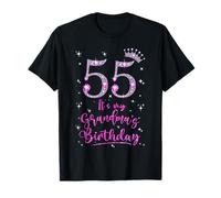 55 It's My Grandma's Birthday Pink Crown 55 Years Old T-Shirt