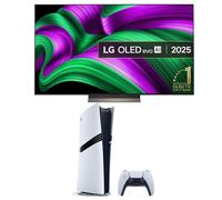 55" LG C5 OLED evo AI 4K HDR Smart TV 2025 (OLED55C56LB) & PlayStation 5 Pro Bundle, Brown