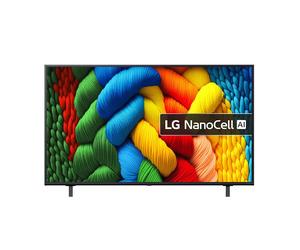 55" LG NANO80 NanoCell AI 4K HDR Smart TV 2025 - 55NANO80A6B, Blue