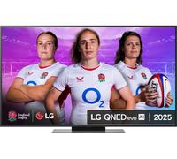 55" LG QNED86 QNED evo AI 4K HDR Smart TV 2025 - 55QNED86A6A, Black,Silver/Grey