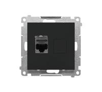 55 MODULE MATTE BLACK COMPUTER SOCKET 1X UAE 8 T61.01/149