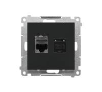 RJ45 Dual Computer Socket Category Simon 55 T62.01/149