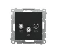 55 MODULE MATTE BLACK SOCKET 2XSAT-RTV 2X 5MHZ÷2.4 TASK2.01/149