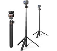 55" Osmo Action 6 Selfie Stick Tripod for DJI Osmo Nano/Action 6, Multi-Modes Handle Grip w Extension Rod & 360° Ball Head, Tall Travel Vlogging Floor Stand/Accessories for Video Recording