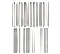 55 Pcs Double Pointed Knitting Needles Stainless Steel Straight Needles Set for Sweater (11 Sizes × 5 Sets)