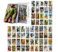 55 PCS Italian Brainrot Cards, Matte Coated Paper Brainrot Cards with Unique Mythical Creature Designs, Full-Color Brain Rot Trading Cards for Teenagers, Adults, Meme Lovers, Game Night Party Fun