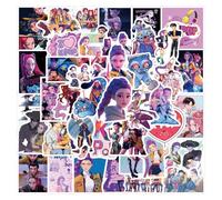 55 Pcs Kpop Inspired Demon Hunters Stickers Set, Waterproof Anime Vinyl Decals for Teens Adults - Laptop Skateboard Phone Guitar Case Decor (2-3 Inch)