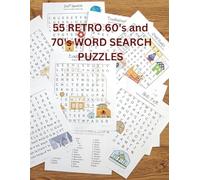 55 RETRO 60's and 70's WORD SEARCH PUZZLES