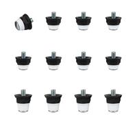 55 Sport Advantage Metal-Tipped Replacement Football Studs - 12 Pack - Long (13/16mm) - Black/White