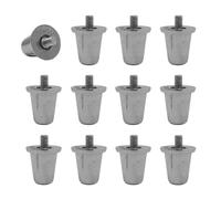 55 Sport Aluminium Replacement Rugby Studs - 16 Pack (15mm) - Silver