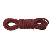 55 Sport - Quality Round Waxed Cotton Shoelaces (75 cm (3 Pairs), Dark Red)