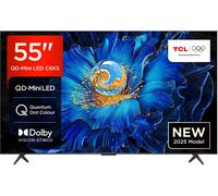 TCL C6KS 55" 4K Ultra HD QLED Smart Google TV - 55C6KS-UK, Silver