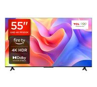 55" TCL 55PF650K Fire TV Smart 4K Ultra HD HDR LED TV with Amazon Alexa, Silver/Grey